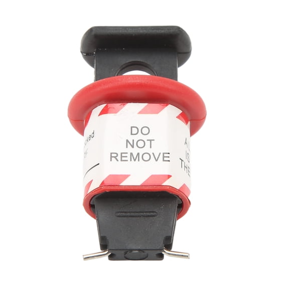 Suodoka 10PCS Pin Circuit Breaker Lock Miniature Electrical Air Switch Handle Lockout For Industrial Power Isolation Device Safety Red (6.3 inches / 16 cm)