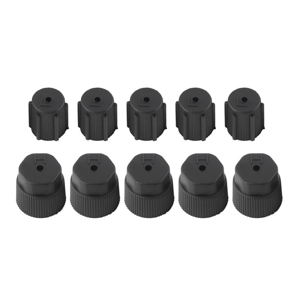 Suodoka 10Pcs Universal Air Conditioning Service Cap A/C Repair Refrigerant Charging Port Cover Auto Replacement Accessory[cite: 1]
