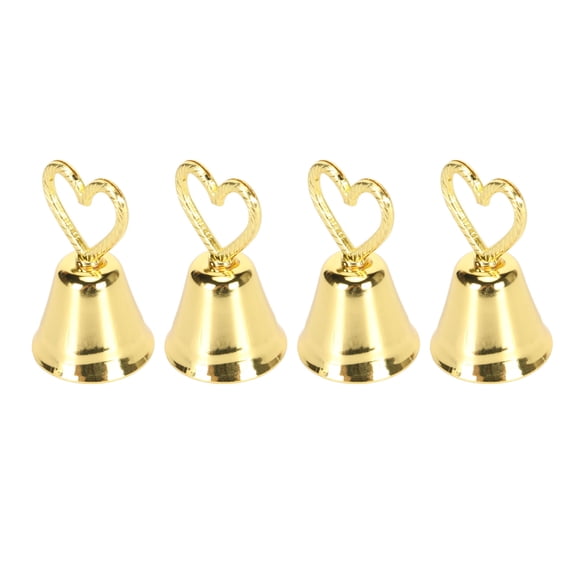Suodoka 10pcs Bell-Shaped Table Number Holders Place Card Stands for Weddings Receptions Restaurants Decorative Menus Photo Clips, Gold