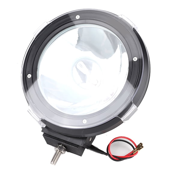 Suodoka 12-24V 55W H3 HID Work Light 7-inch Waterproof Spotlight Search Light for Off Road Vehicles Car Truck (7 inches / 17.8 cm)