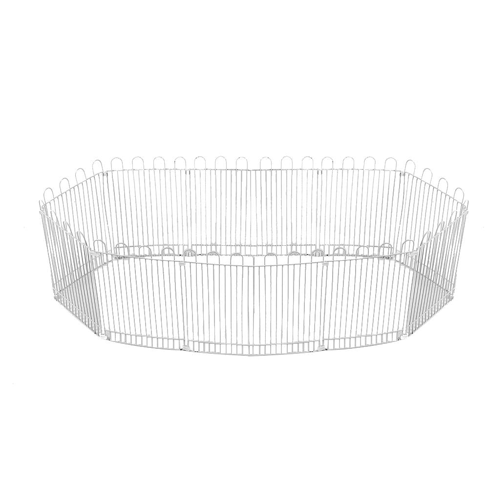 Suodoka 12‑Piece Paint‑Coated Iron Net Playpen for Hamsters, Guinea Pigs & Rabbits – Foldable, Shape‑Shifting, Safe & Durable