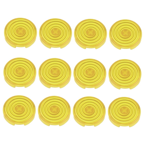 Suodoka 12pcs Yellow Arcade Button Cover Mechanical Push Button Replacement for Kailh Cherry TTC Akko Switches (0.8 inches / 20.2 mm)[cite: 1]