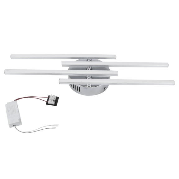 Suodoka 140 LED Modern Ceiling Light Fixture Silver Contemporary Flush Mount for Bedroom Living Room Dining Room 25W 3000LM 6000-6500K Cool White AC85-265V