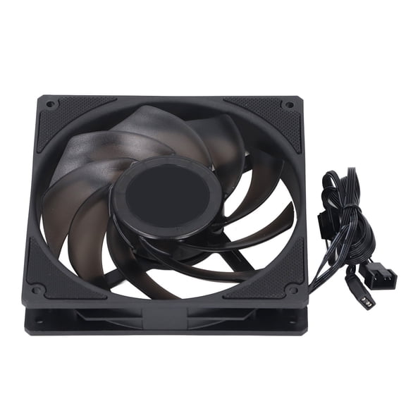 Suodoka 140mm CPU Fan 5V ARGB 2000RPM 4 Pin PWM MFDB Dynamic Pressure Bearing Reverse Blade Quiet Case Cooler Fan for PC Desktop Computer Black 5.51 inches High Performance Cooling System