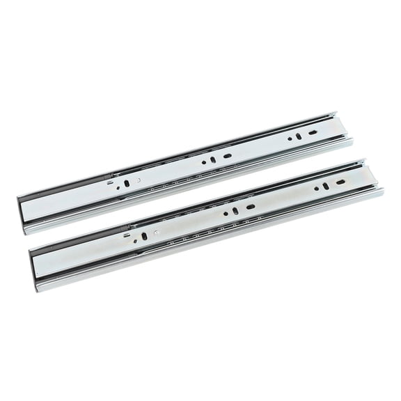 Suodoka 14in Side Mount Drawer Slides Quiet Smooth Double Spring Buffer Cold Rolled Steel Side Hanging Drawer Rails for Home Cabinets Furniture Replacement, 14 inches / 35.56 cm Length, White Finish