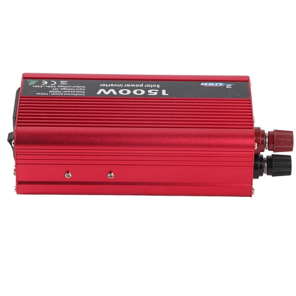 Suodoka 1500W DC 12V to AC 230V Car Power Inverter Converter Dual USB Charger Adapter
