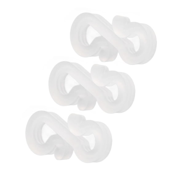 Suodoka 150Pcs S Shaped Hooks Sturdy Durable Plastic Dual Ends Multipurpose Christmas Light Clips for Party Lights Decoration White