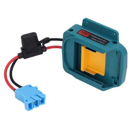 Suodoka 18V Battery Adapter for Kids Riding Toy Conversion Kit with Blue Wire Harness Connector and Fuse Holder, Compatible with BL1850 BL1860
