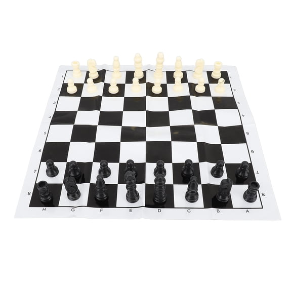 Suodoka 2 In 1 International Chess Set Folding Portable Reversible Chinese Checkers Kit for Travel Outdoor Strategy Board Game Plastic (6.69 inches / 17 cm) Perfect for Family Learning