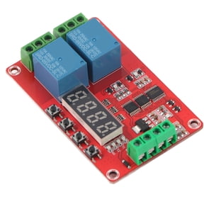 Suodoka 2 Channel Multifunctional Time Relay Module 5V, Delay Self Lock Cycle Timing Control Electrical System Relay, 12 inches / 30.48 cm Pack, High Quality Durable Replacement Part