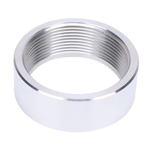 Suodoka 2 Inch NPT Female Thread Aluminum Alloy Weld On Pipe Fitting 2in NPT Round Female Pipe Threaded Coupling