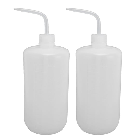 Suodoka 2-Pack 1000ml Plastic Wash Bottle LeakProof, Lightweight Squeeze Tool for Lab & Plant Care