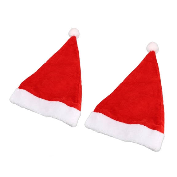 Suodoka 2-Pack Light Up Santa Hats with RGB LED Lights for Adults and Kids, Soft Nylon Button Control Christmas Party Hats, 3 Lighting Modes & 4 Vibrant Colors, Festive Holiday Headwear (Red/White)