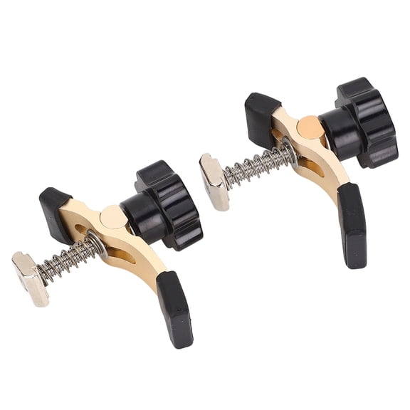 Suodoka 2-Piece T-Track Hold Down Clamps Set, Aluminum Alloy Press Plate Clamp for CNC Router Engraving Machine, Drill Press and Table Saw Universal Accessories, 2.6 inches / 65 mm Length