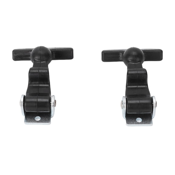 Suodoka 2 Sets Flexible Hood Catches 1.8 inches / 46mm T Handle Hasp Rubber Draw Latches Heavy Duty Stainless Steel Bracket for Boat Automotive Engine Hoods Tool Boxes Replacement Hardware Components