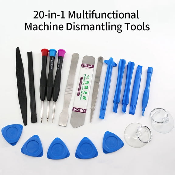Suodoka 20-in-1 Professional Electronics Repair Tools Kit & Multifunctional Precision Dismantling Tool Set for Laptop, Phone, Keyboard, Watch & Glasses (16x12x3 inches / 40.6x30.5x7.6 cm)