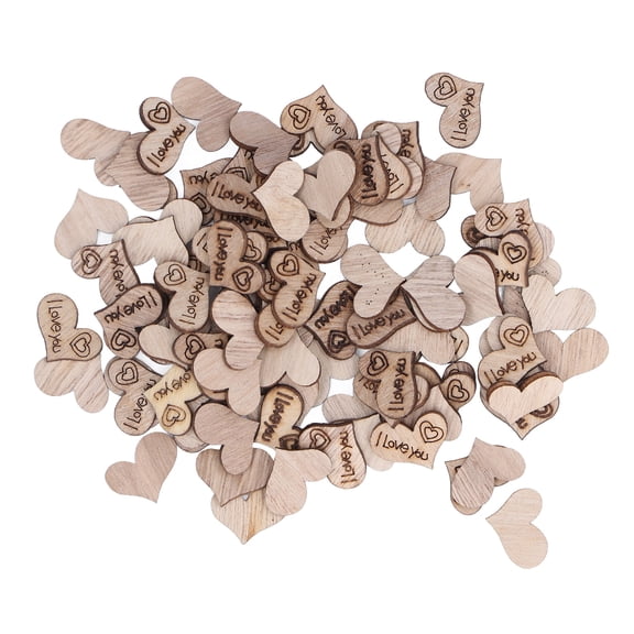 Suodoka 200 Pieces Unfinished Wooden Hearts 0.87 x 0.63 in / 22 x 16 mm Premium Blank Wood Slices Eco Friendly Nontoxic Heart Cutouts for DIY Crafting Gifts Home Decorations and Art Projects