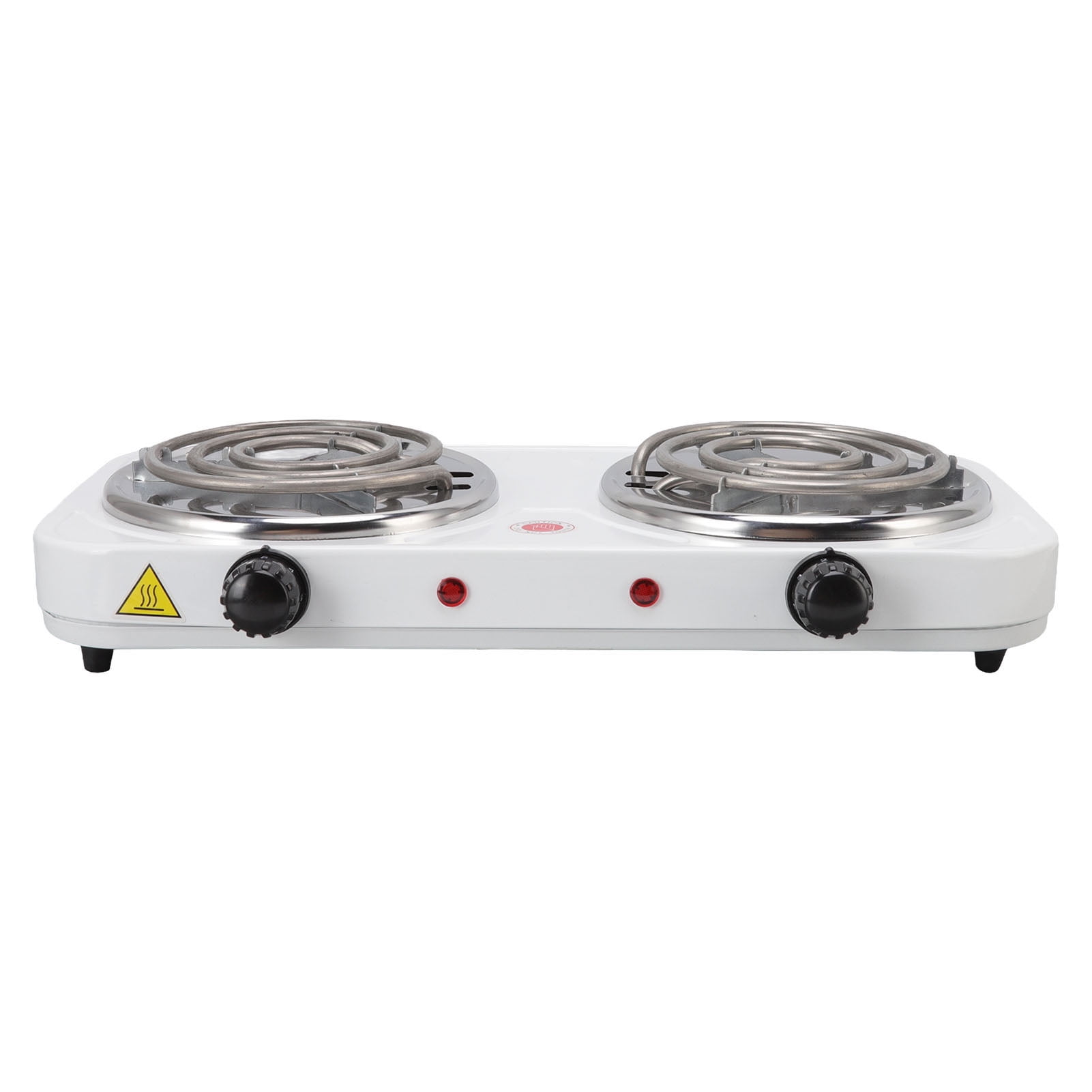 Suodoka 2000W Electric Countertop Stove 2-Burner Portable Hot Plate for Cooking (18.5 x 11.8 x 3.1 inches / 47 x 30 x 8 cm)