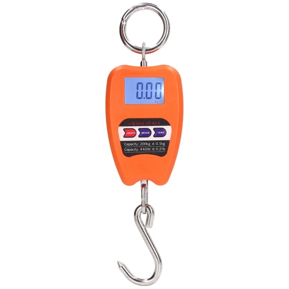 Suodoka 200kg Digital Hanging Scale with LCD, Auto Zero, Tare, Overload Alarm  Portable Mini Hook Scale for Home and Workshop