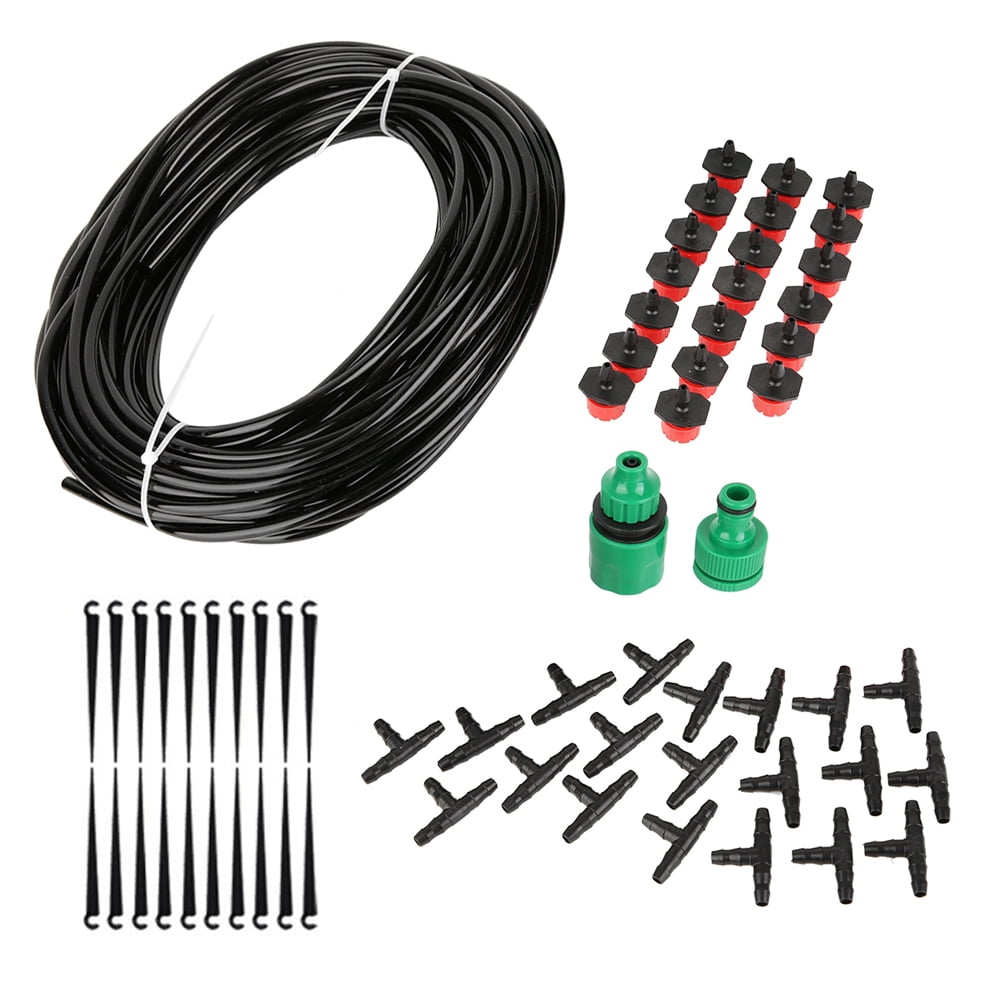 Suodoka 20M / 65.6ft Micro Drip Irrigation Kit Automatic Garden Watering System with Universal Coupling for Patio Greenhouse and Bonsai Plants