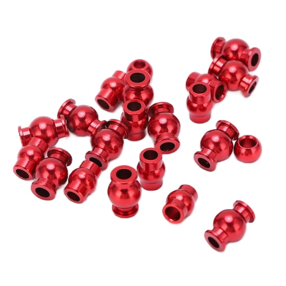 Suodoka 22pcs Aluminum Alloy Pivot Ball Set for Arrma 1/10 4x4 Granite Mega RC Car Repair Upgrade Parts Suspension Link Pivot Ball Set Replacement Accessories Red 0.35 oz / 10g