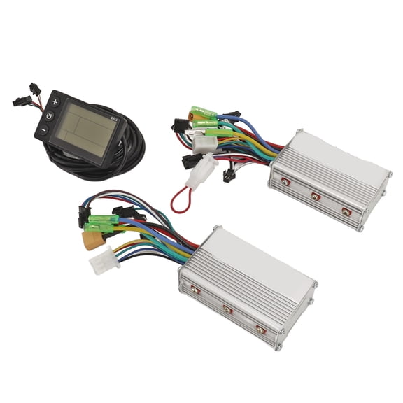 Suodoka 24V 36V 48V 500W 25A Electric Bicycle Controller Kit Dual Drive Speed Control with LCD Screen