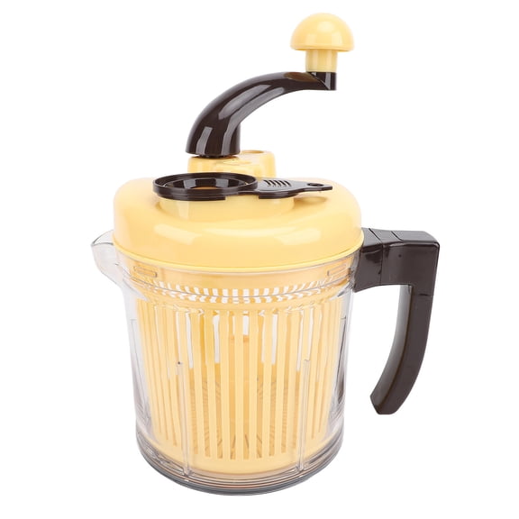 Suodoka 2500ml Manual Food Processor with 3Gear Rotary Blade, Stainless Steel, Filter Basket, Silent & EasyClean, 420 Stainless Steel, 2L Capacity