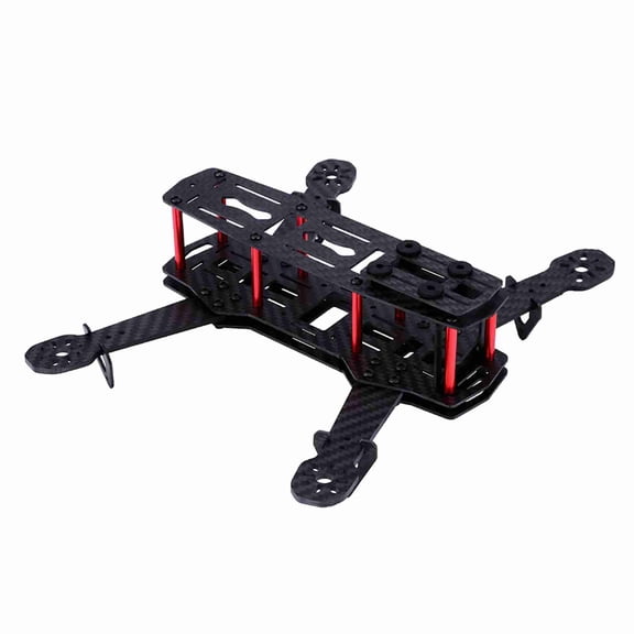 Suodoka 250MM Quadcopter FPV Aircraft Drone Frame Kit RC Accessory for QAV250 (Carbon Fiber) - Ultra Durable and Lightweight Frame for Mini 4-Axle FPV Racing Drones, 9.8 inches / 250 mm Size