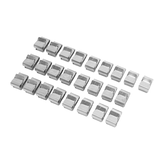 Suodoka 25PCS Trailer Wiring Clips Double Sided Clamp Design Stainless Steel Trailer Frame Wire Clips for Kayak Sailboat Trailer Wiring Management