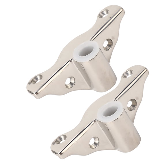 Suodoka 2PCS 1/2 inch / 1.27 cm Oarlock Socket 316 Stainless Steel Polished Finish Side Mount Rowlock Holder Support Bracket for Yacht RV Marine Boat Watercraft Paddle Accessories