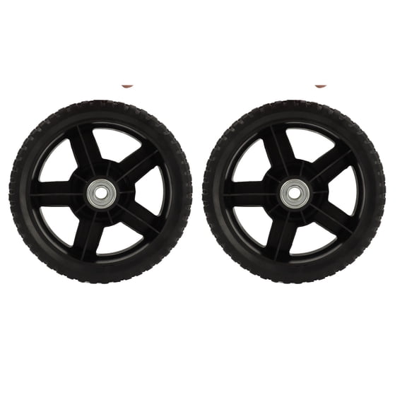 Suodoka 2PCS 8-Inch / 20.32 cm Solid Hub PVC Replacement Lawn Mower Wheels for Push Mowers and Grills, High Stability Outdoor Equipment Wheel