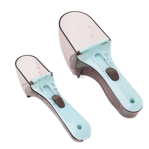 Suodoka 2PCS Adjustable Measuring Spoon Plastic Measuring Scoops Cups for Baking Cooking Kitchen Accessories Tools