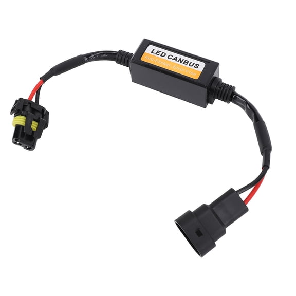 Suodoka 2PCS Car LED Headlight Canbus Decoder Anti Flickering Harness Warning Error Fault Resistor 9005 9006 9012 (5.51 inches / 14 cm)