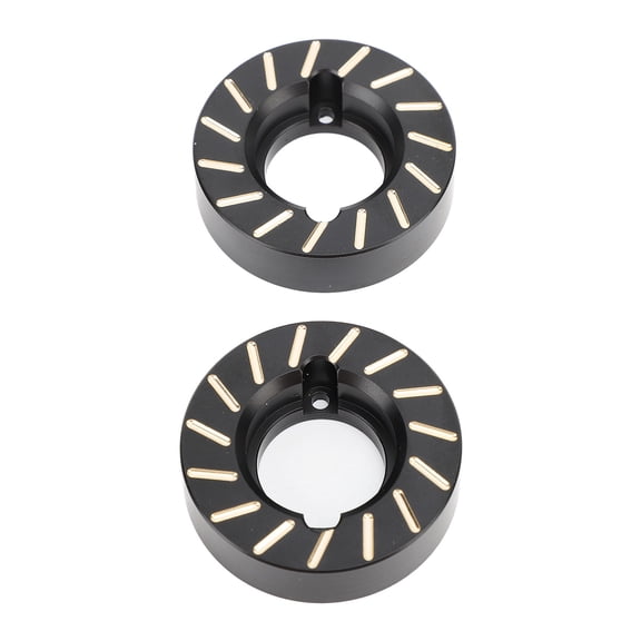 Suodoka 2PCS Heavy Duty Brass Wheel Knuckle Counterweights Fit for SCX10 II 90046 RC Crawler Car Upgrade Parts, Black Electrophoresis Coating, Lowers Center of Gravity, Includes 8 Screws, 5.5 oz