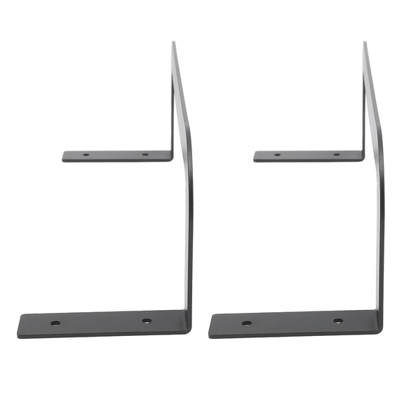 Suodoka 2PCS Heavy Duty Steel Mattress Retainer Bar Bracket Anti Slip Gripper Stabilizer Slide Stopper for Bedroom Bed Frame, Solid Black (10.43 inches / 26.5 cm)