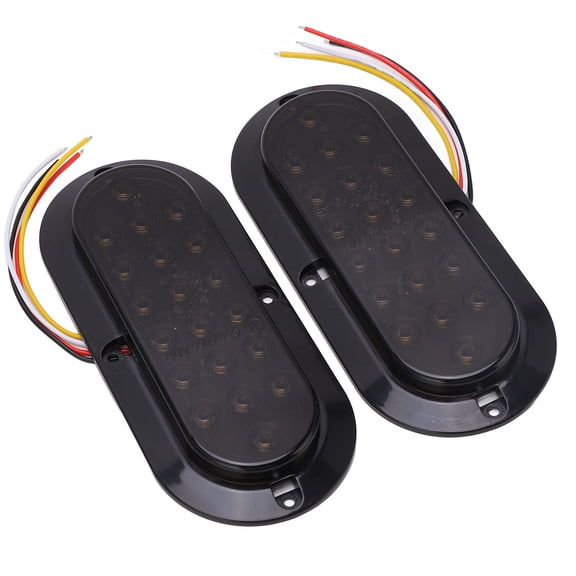Suodoka 2PCS LED Trailer Tail Light Kit 20 LEDs 3500K Yellow Red Flowing Marker Indicator Light for Cars Vans Trucks Waterproof IP65 12V-24V 120LM[cite: 1]