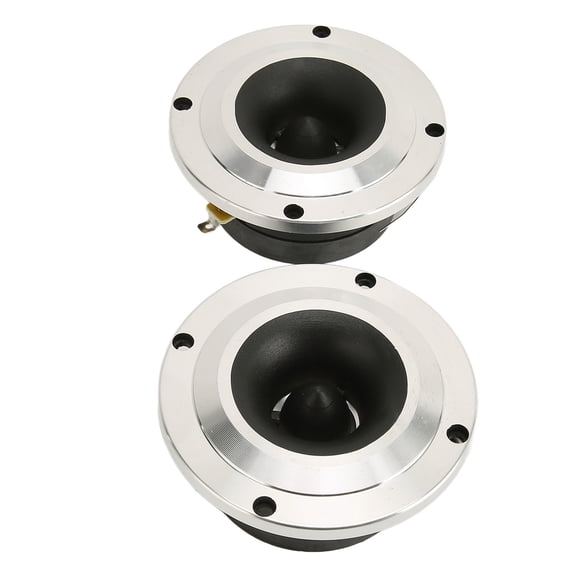 Suodoka 2Pcs 150W Car Tweeter Speaker High Sensitivity High Frequency Response Car Loudspeaker Replacement for All Universal Car Sound Systems Silver Aluminum