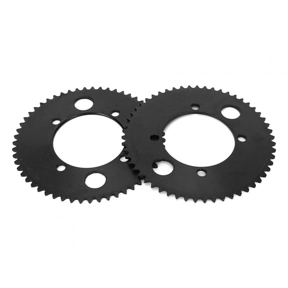 Suodoka 2pcs 25H 55T 54mm / 2.13 in Tooth Rear Sprocket Fits for 47cc 49cc Mini Motorcycle ATV Quad Bike Black Replacement Part
