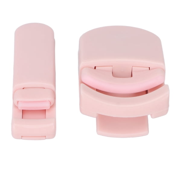 Suodoka 2pcs Cute Eyelash Curler Set Portable Wide Angle Long Lasting Partial Lash Lift Curler Curling Tool Pink