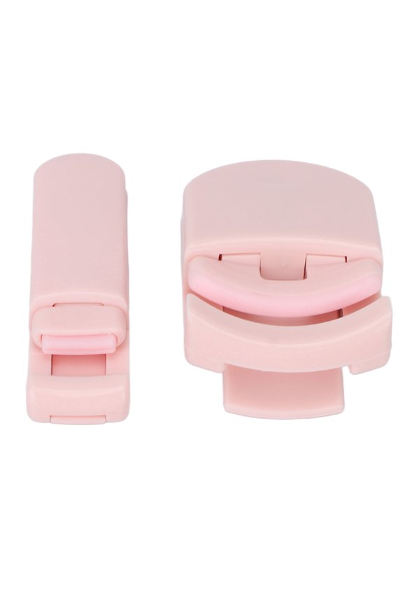 2pcs Cute Eyelash Curler Set Portable Wide Angle Long Lasting Partial Lash Lift Curler Curling Tool Pink
