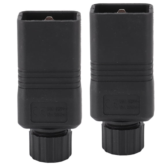 Suodoka 2pcs IEC320 C20 Power Socket Adapter Receptacle Connector Copper PVC Rewirable DIY Plug for Servers UPS PDU 16A-20A 125V-250V