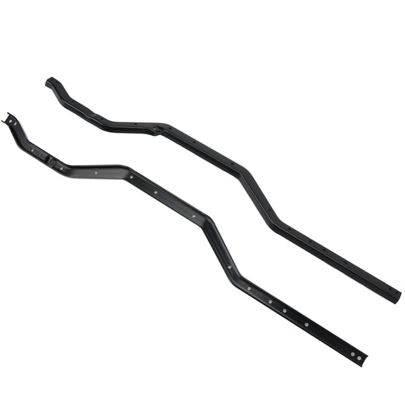 Suodoka 2pcs Metal Chassis Frame Rails Upgrade Parts Fit for Traxxas TRX4 RC Crawler Car Model, Black, 17.7 inches / 45 cm Length