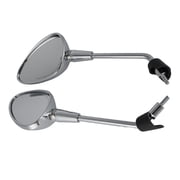 Suodoka 2pcs Motorcycle Rear View Mirror Replacement for Piaggio Vespa Primavera 50 4T 4V NOABS E2 2013-2017, Silver 14.57 in / 37 cm
