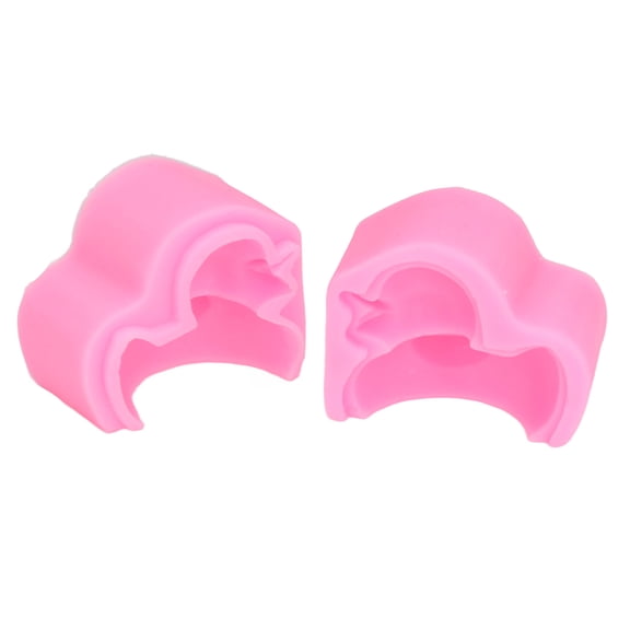 Suodoka 2pcs Pink Silicone Duck Shape Fondant Molds, Reliable Decorative 3D Animal Candy & Food-Grade Mold for Cake, Chocolate, and Pudding