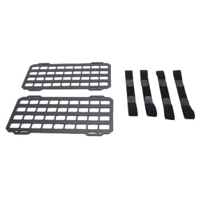 Suodoka 2pcs Sun Visor Molle Panel Organizer Rigid Modular Storage Rack for Tactical Gear Holder with Webbing Straps Fit for Car Headrest Seat Back, 12.01 x 5.79 inches / 30.5 x 14.7 cm