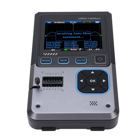 Suodoka 3 in 1 Oscilloscope Signal Generator Transistor Tester 48MSa/s Sampling Rate 10MHz Bandwidth Handheld Digital Oscilloscope 2.8 in / 7.1 cm Screen