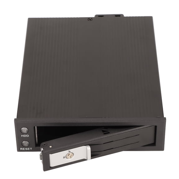 Suodoka 3.5in Hard Drive Enclosure Tray Mobile Hard Disk Caddy Support SAS 6Gbps Aluminum Alloy Fits 5.25in Floppy Space Max Height 26mm / 1in