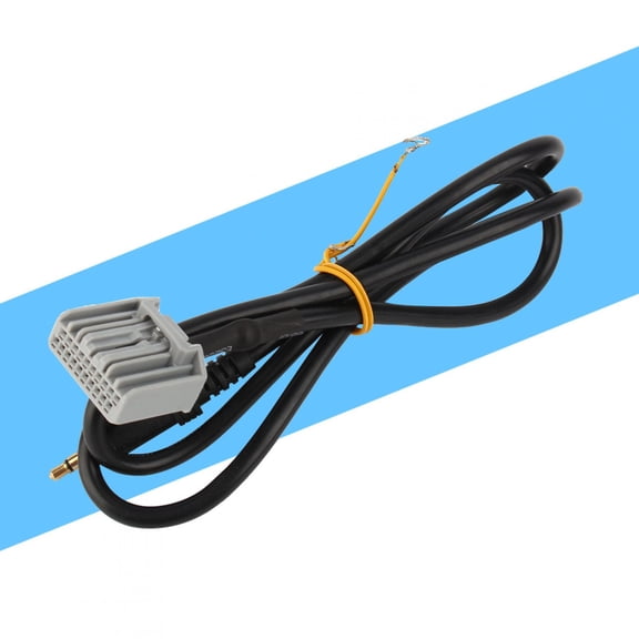 Suodoka 3.5mm AUX in Audio Input Adapter Cables For Honda Civic 2006-2013 CRV Car Stereo System Gray Terminal