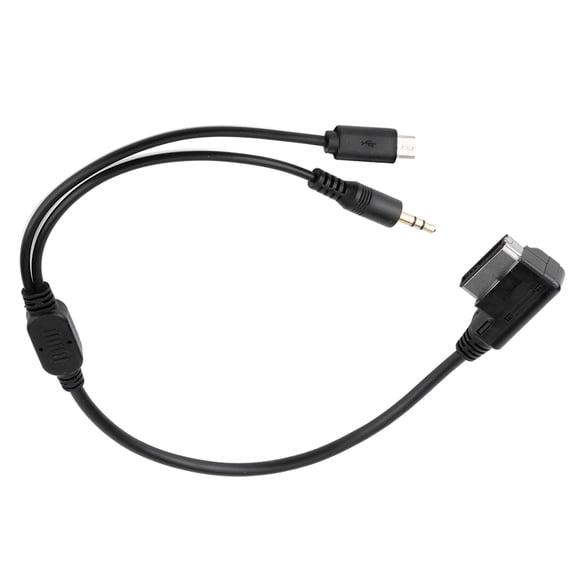 Suodoka 3.5mm Connector Cable AUX Charging Cable 12cm / 4.7 inches Fits for Benz S SL CLS Class AMI MMI Interface