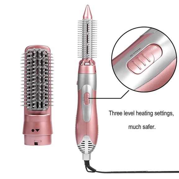 Suodoka 3 in 1 Automatic Ionic Hair Brush Dryer, Hair Curling and Straightening Comb Styling Tool with 3 Heat Settings, 14.8 inches / 37.5 cm